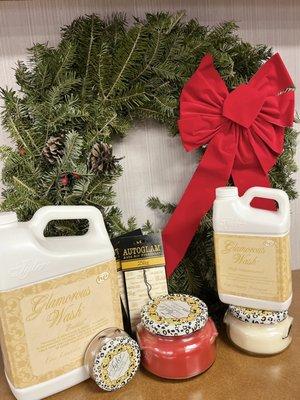 Tyler candle company. Lots of great gift options.