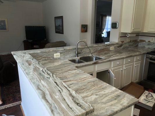 Fantasy Brown Granite installed in VA