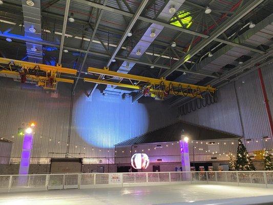 Interior of the ice rink