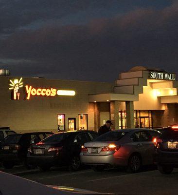 The new Yocco's location is located next to the main entrance of the South Mall