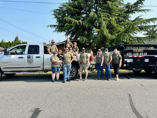 Vets junk removal crew preparing for Sedro Woolley 4th of July Parade