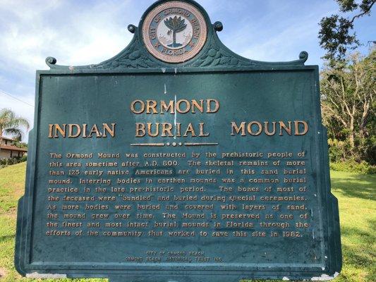 Ormond Indian Burial Mound