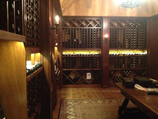 Refrigerated wine room