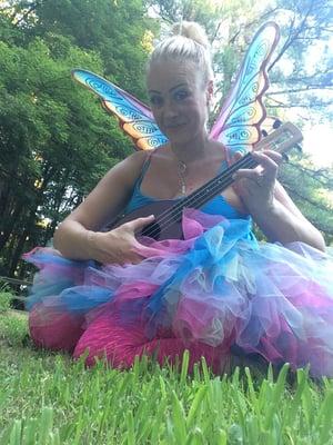 A one of a kind, created just for your child, fairy personality, facilitates fun, entertains and celebrates the guest of honor!