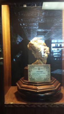 Gold nugget at the Marshall Mint Museum