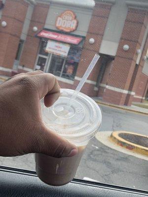 Large horchata that looks like i order the small one  Almost $4