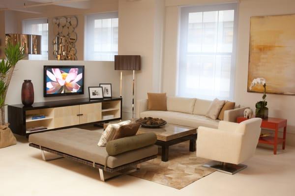 NYC Showroom Featuring our Quatro Entertainment Unit.