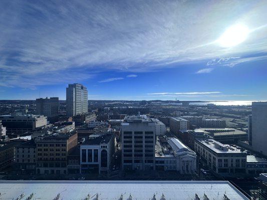 View from the 19th floor at John Davenport's