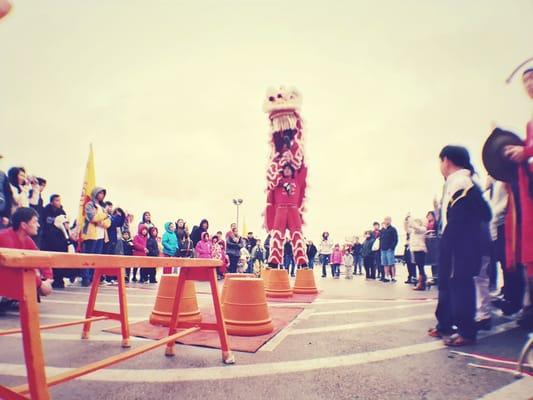 Lion dance with JK Wong Kung Fu Academy