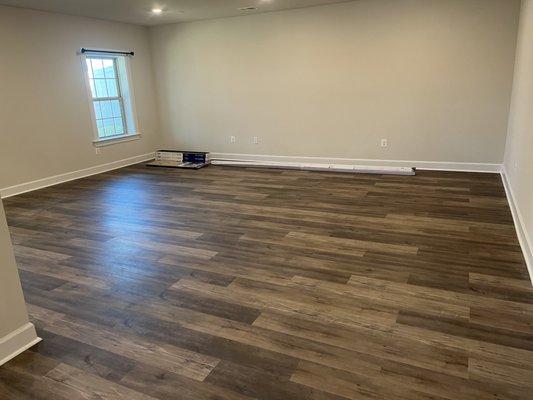 Finished hardwood floors