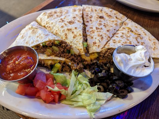 Taco Quesadilla for $6 (hh).