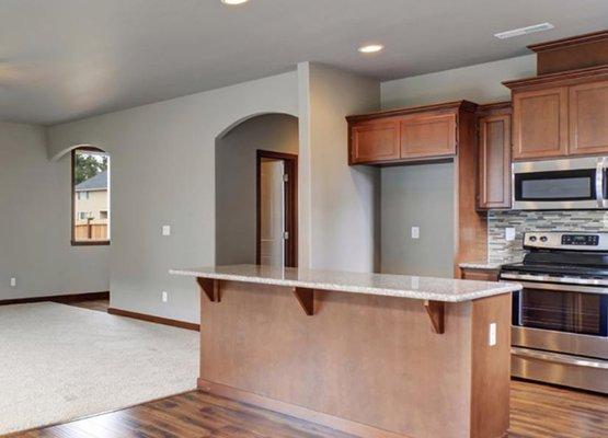 Small kitchen and flooring remodel