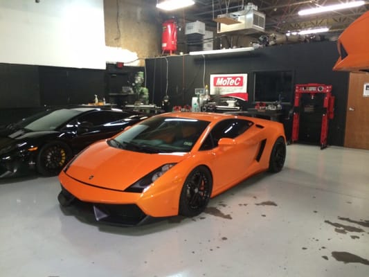 Orange Twin Turbo Lamborghini! If you ever need to modify any of your exotics come see Taylor!