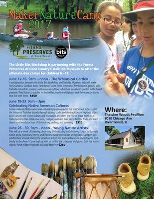 MakerNature Camps 2017 - The ultimate summer camp for kids 6-13 who love nature, art, hiking, painting, archery, canoeing and adventure!