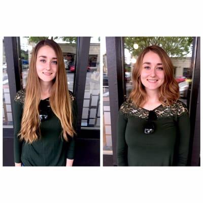 Balayage and haircut by Angelena