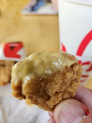 Nuggets with honey mustard