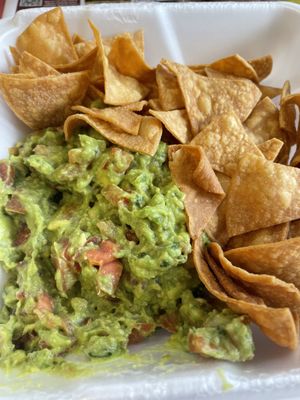 Guacamole and chips