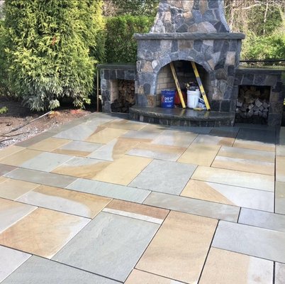 Bluestone patio