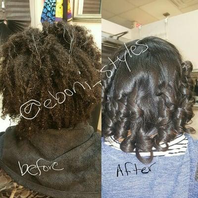 Smoothing system, for naturals who want the relaxer look without the relaxer