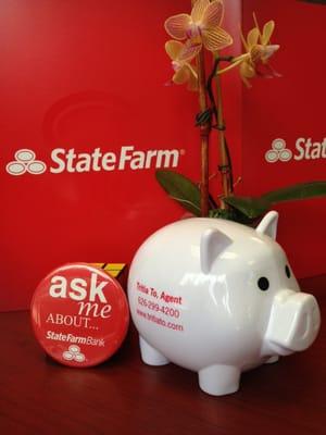 Did you know State Farm has a bank?  State Farm offers amazing bank products, save up!