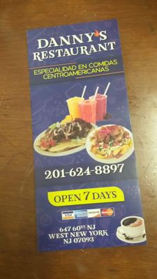 Danny's Restaurant - Especialidad En Comidas Centroamericanas / Specialty in Central American Cuisine