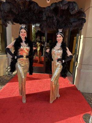 Our Gatsby style showgirls for hire.