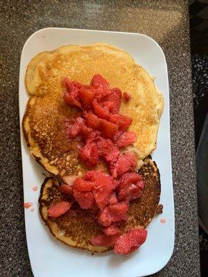 Strawberry pancakes