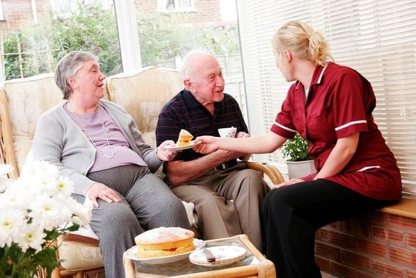 Meal preparation and conversation