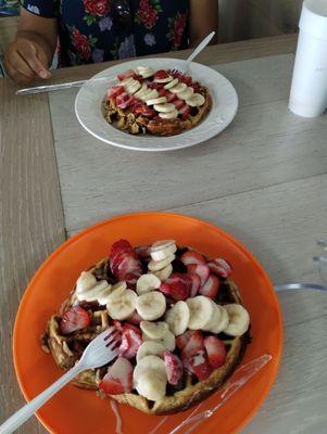 Delicious protein waffles.