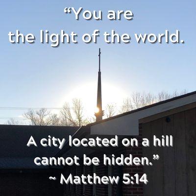 Jesus' Word gives us identity and makes us who and what we are. He says, "You are the light of the world." "You are the salt of the earth."