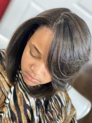 Healthy hair is important at our Salon!!! No relaxer necessary with these WALA Magic hands.