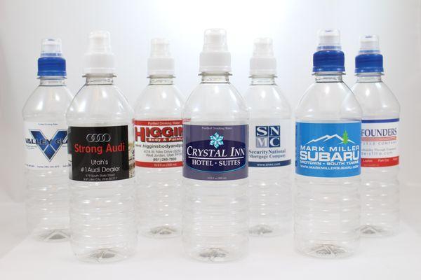 Custom Labeled Water Bottles