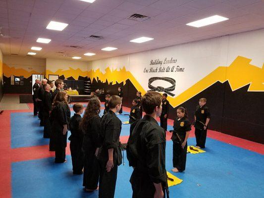 Golden Eagle Martial Arts celebrates the promotion of eight students to our Black Belt family. Now their Marital Arts journey really begins!