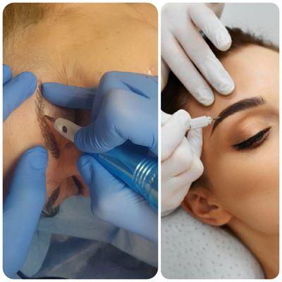 Ask, Which is right for you?
 Microblading or Permanent