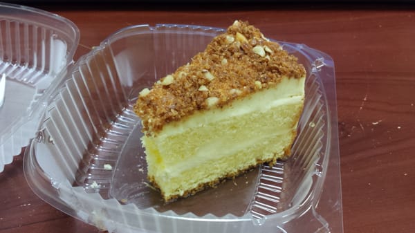 For a limited time, you can indulge in a piece of Toasted Almond Cake from this bbq co. I tried it for the first time today.