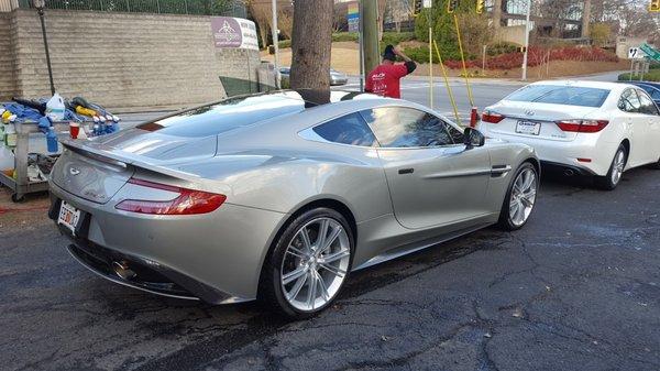 Tinted and Ceramic coated this Gorgeous Aston Martin