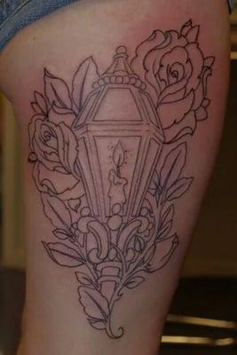 Thigh piece outline