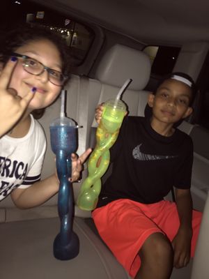 Kids are happy! Cool cups from Valero!!!