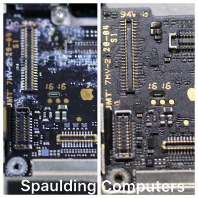 This is what our industrial ultrasonic cleaner can do for liquid damaged electronics.