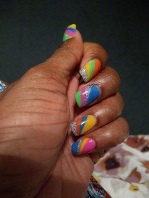 My happy candy nails.