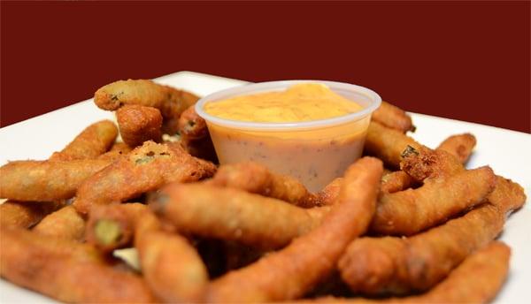 Fried Green Beans with our horseradish sauce