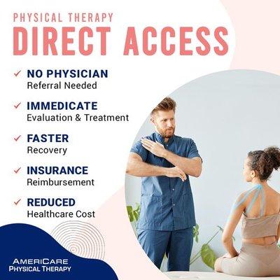 How having direct access to physical therapy benefits your life.