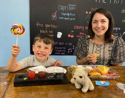 We are family friendly complete with lemonade flights for the young and young at heart.