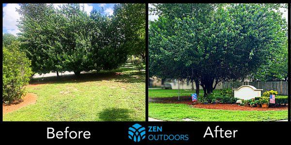 Before & After Zen Outdoors Landscaping