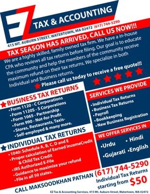 Ez Tax and Accounting Services