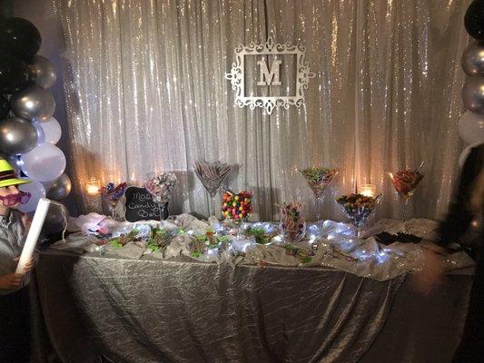 Candy buffet by coordinations by Terri