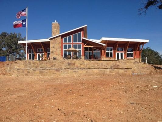 Carroll Residence has one of the best views in Smithville TX. This 2,112 sq. ft. custom home is a rebuild from the Bastrop Fire.