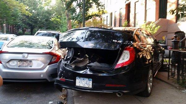 Heights Car and Limo crashed into my neighbor's house