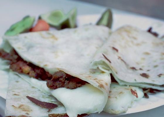 Our Asada Quesadillas! If you are in San Francisco, you cannot miss trying our delicious mexican dishes on the go!