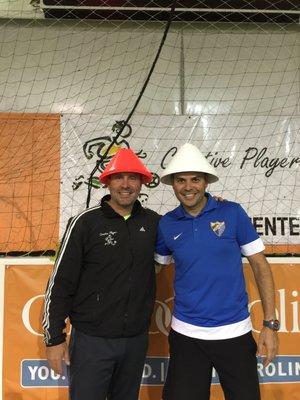 Coach John and Daniel Creative Player Technical Directors and cone heads!